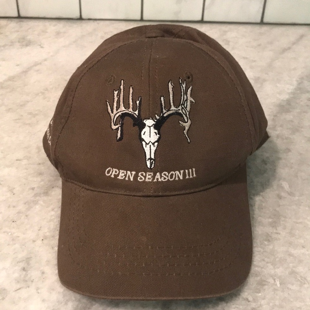 Open Season Deer‎ Hat Cap Brown Hunting Beast Feast & Outdoor Celebration